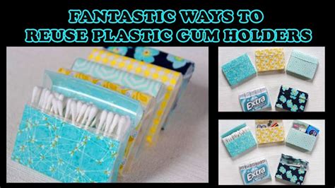 extra gum plastic case|crafts with plastic gum containers.